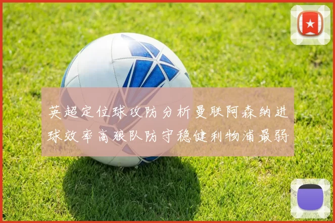 英超定位球攻防分析曼联阿森纳进球效率高狼队防守稳健利物浦最弱